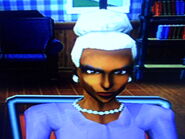 Mom Landgraab em sua casa em The Sims (console).