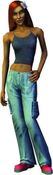 Nina em The Sims 2 para consoles.