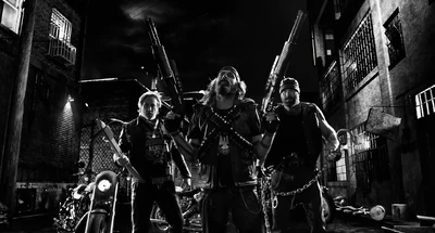 The bikers with the gun,