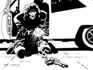 Jackie Boy, after his hand is severed by Miho's shuriken.