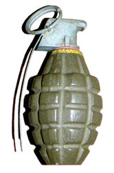 その他 JGSDF Mk2 frag grenade can case Mk2 NATO Frag Grenade - Inert Replica - Inert Products LLC