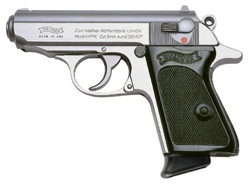 Walther PPK stainless - 9mm Kurz aka .380 ACP.