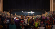 Buster and his performers taking a bow.