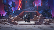 The set for Johnny's A Sky Full of Stars performance.
