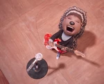 Ash on guitar
