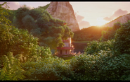 A scenic view of Clay's house.