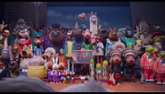 The singers who auditioned for the singing competition awaiting Buster Moon's decision(s).