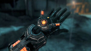 The TMD on Renko's wrist.