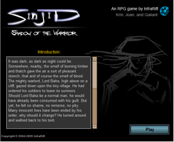 Start Screen Sinjid Shadow of the Warrior