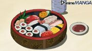 Sushi für Kurumi's Gäste