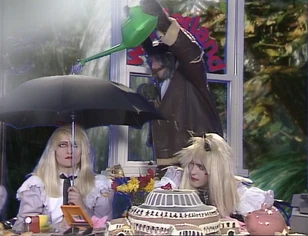 Play At Home: Siouxsie with umbrella