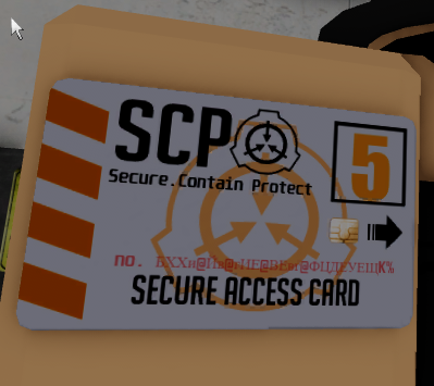 SCP] L-5 Keycard - Roblox