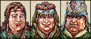 Shaman portrait set from Ride Like the Wind.