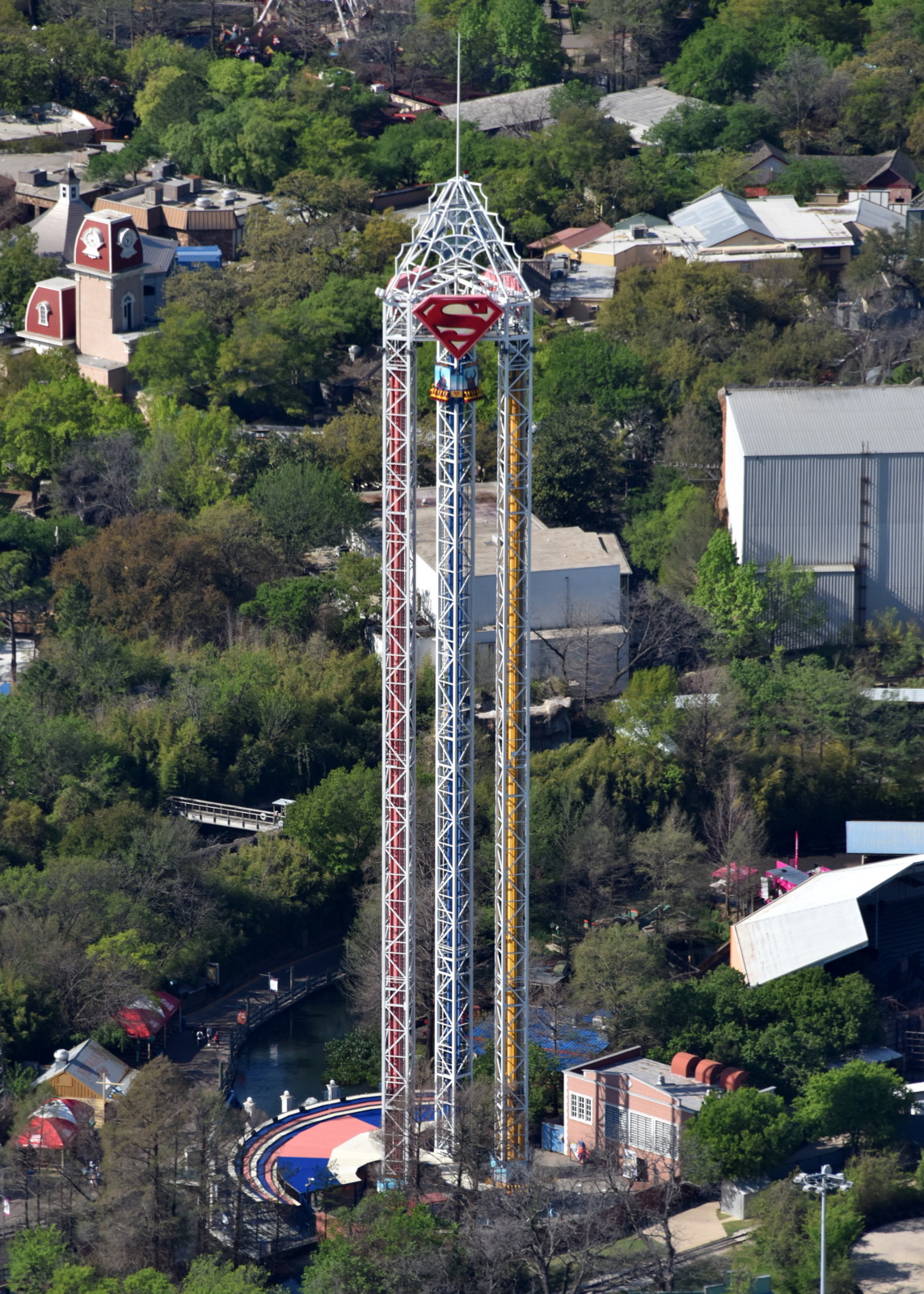 Superman Tower of Power (Six Flags Over Texas) Six Flags Wiki Fandom