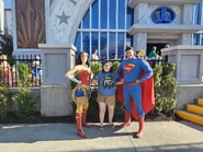 Wonder Woman and Superman at Six Flags Great Adventure.
