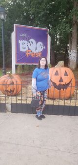 A pumpkin patch during Kids Boo Fest 2023 at Six Flags Great Adventure