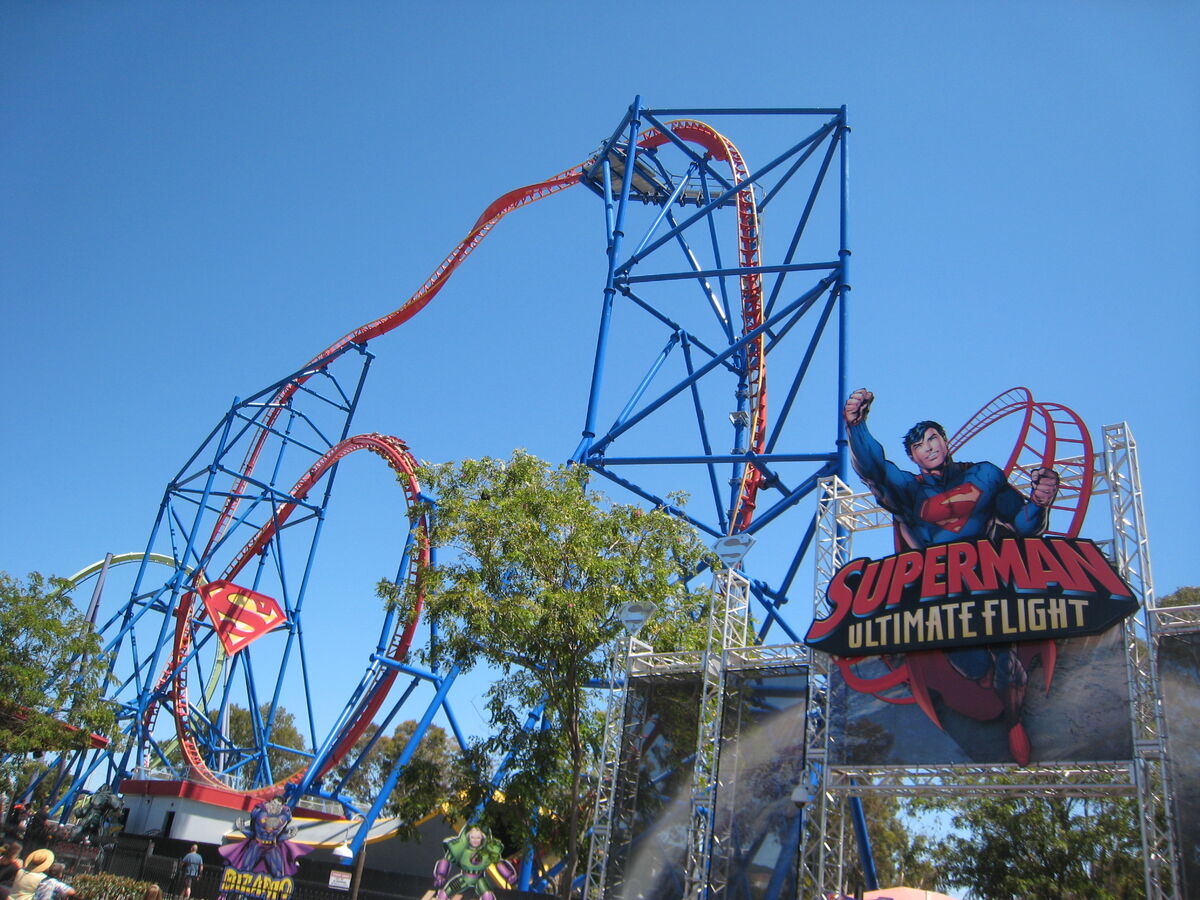 Superman Ultimate Flight Six Flags Discovery Kingdom Six