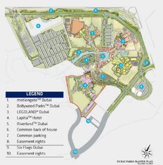 Dubai Parks Master Plan map