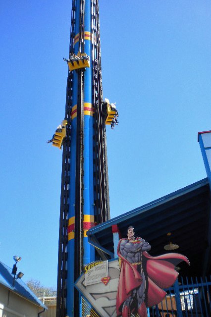 Superman Tower of Power Six Flags St. Louis Six Flags Wiki