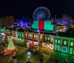 A Christmas Courtyard during .