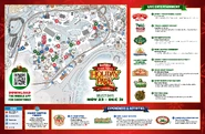 Holiday in the Park 2025 guide map for Six Flags Over Texas