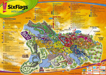 Map of Six Flags Holland