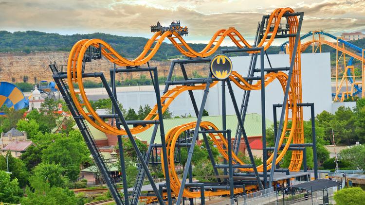 Batman The Ride Six Flags Fiesta Texas Six Flags Wiki Fandom