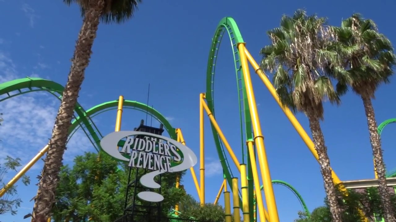 The Riddler s Revenge Six Flags Wiki Fandom