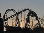 Ninja at sunset during Fright Fest 2014.