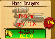 Hand Dragons' sale price