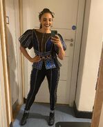 Catherine as portrayed by Natalie Pilkington in the fifth West End production