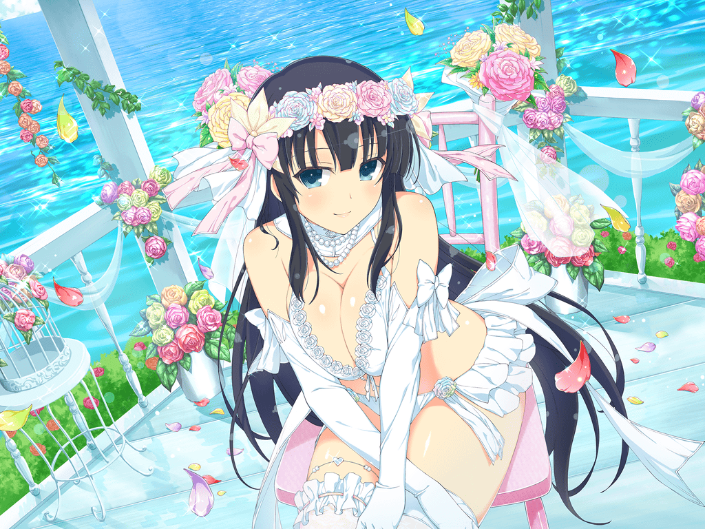 Senran Kagura: Reflexions - Newlyweds Outfit Set official promotional image  - MobyGames