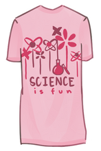 Dichromatic pink tee. For Science (no shite)