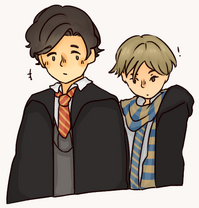 bumping into each other trope feat. fetus sibyl's hair