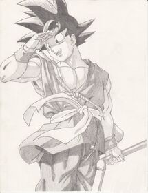 Goku drawing by israel92-d4e6a21