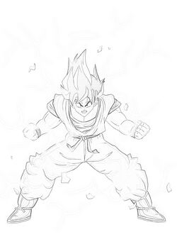 Ssj5 Goku drawing!!