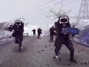 Group of Armed Cameramen in the Raid