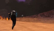 While the POV-Cameraman is escaping from the area, he is attacked by the Assailant’s photon cannon.