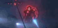 The Duchess Astro Toilet using her shield to block the attacks.