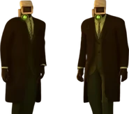 Twin Green Suited Cameramen