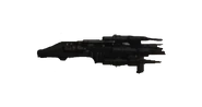 A transparent image of the shotgun