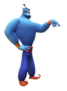 Genie blue.png (97 KB) GenieAppearance: 2 A genie trapped in a lamp from Aladdin. In DaFuq!?Boom!, he appeared once in a video available only through a playlist, and in this series, he briefly appeared in a T-pose in episode 2. Status: Unknown