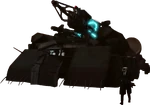 UpgradedParasiteDisablerTank Transparent.png (633 KB) Parasite disabler laser tank 2.0 (Destroyed on the tablet)