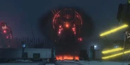 Watchman of Doom appearing from smog.
