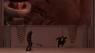 Michael Jackson Skibidi Toilet trying to attack the squad.