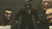 The , two , and an  looking at him.