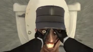 The Hat Skibidi Toilet before being flushed by the .