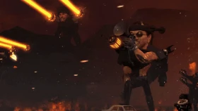 The Upgraded Berserker Skibidi Mutant using his megaphone to release the  to defeat the two .