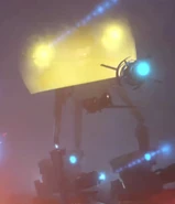 Ditto, the strider utilizing his plasma shield projector before his inevitable death.