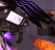 73-GManArmorCaught.png (398 KB) One of G-Toilet's pieces of armor gets caught by one of Titan TV Man's Claws.